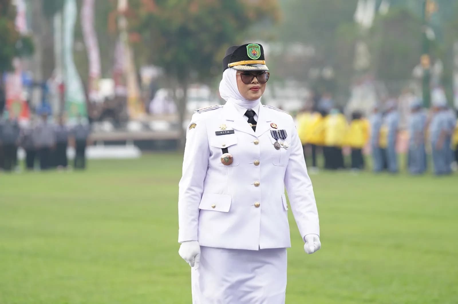 Lebih Mengenal Vita Nurhasanah, Pemimpin Upacara Wanita di Hari Jadi ke-27 Kutim
