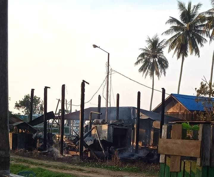 Mesin Pembangkit Listrik Kecamatan Sandaran Ludes Dilalap Si Jago Merah