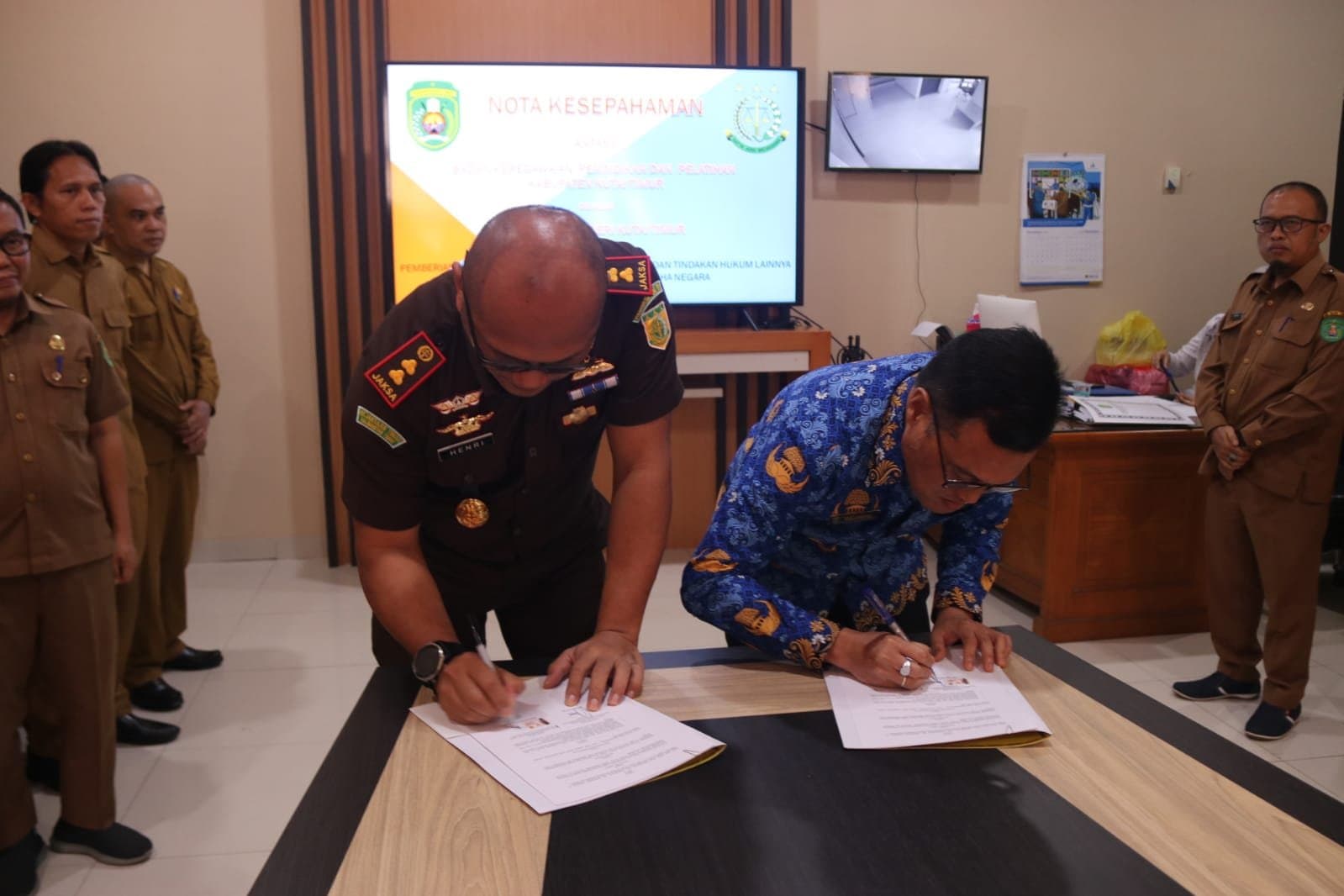 BKPP dan Kejari Kutim Teken MoU Terkait Pendampingan Hukum
