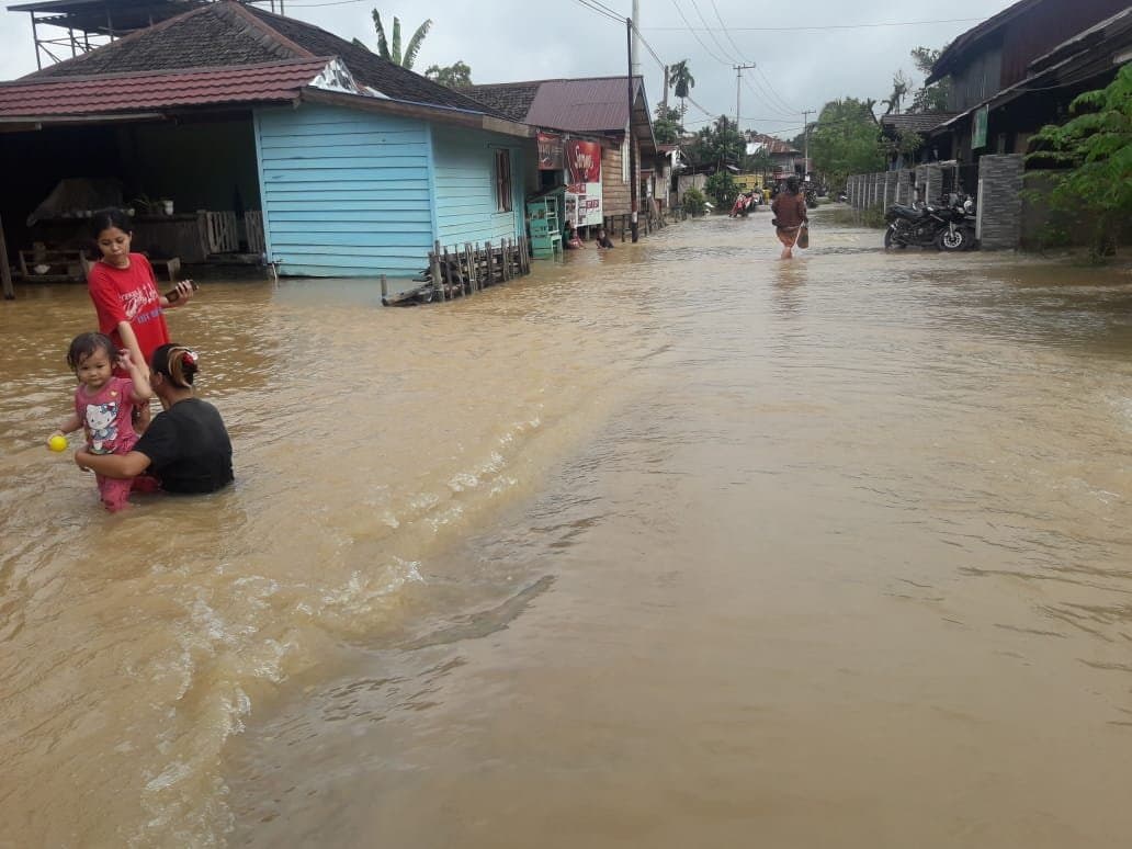 Miau Baru Banjir Lagi, 20 Rumah Terendam Banjir