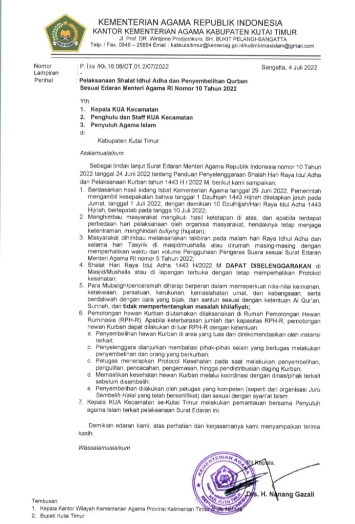 7 Poin Instruksi Menag Pelaksanaan Iduladha dan Penyembelihan Kurban