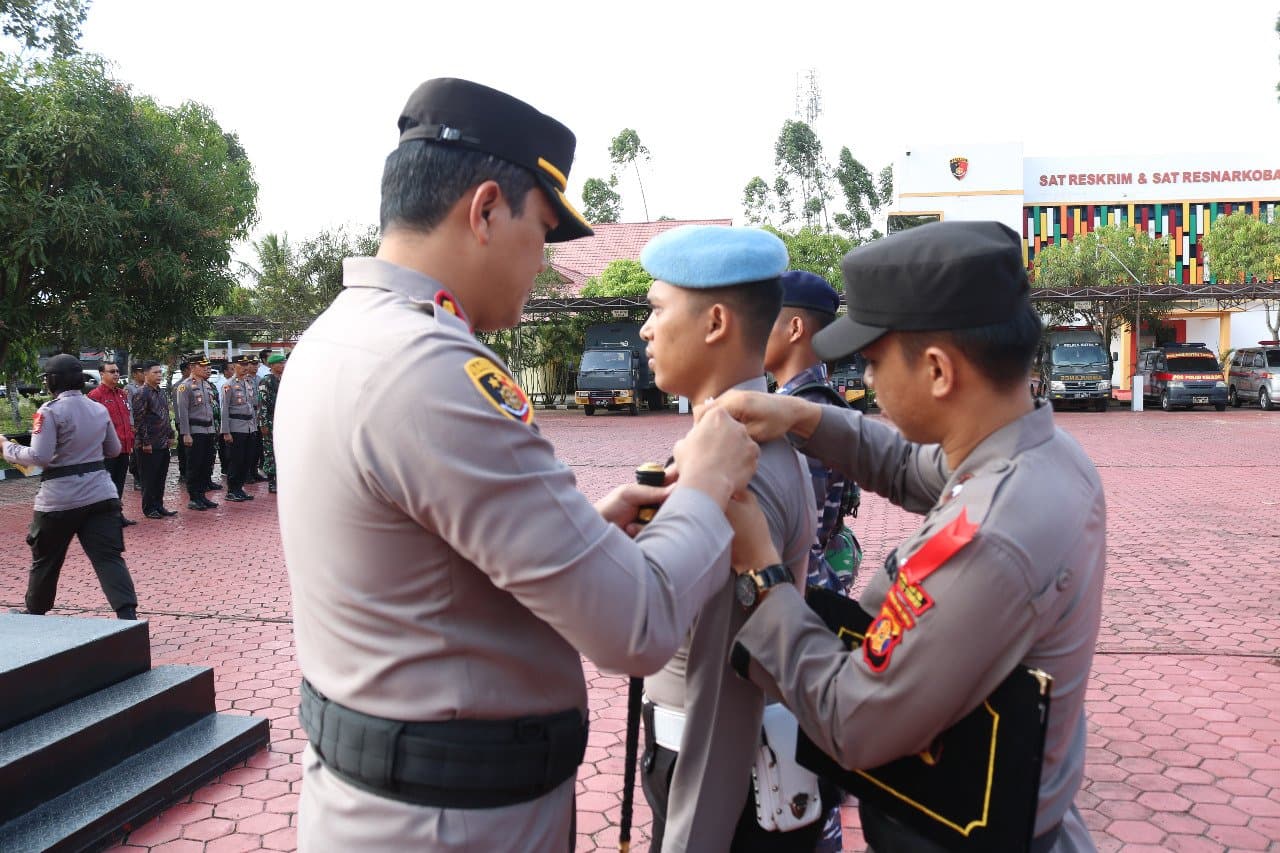 Polres Kutim Gelar Apel Kesiapan Pengamanan Pilkades 2022