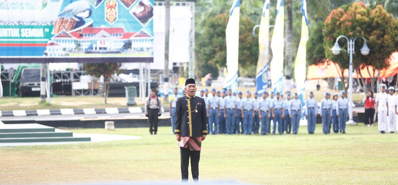 Kabag Prokopim Sukses Jadi Komandan Upacara HUT Kutim