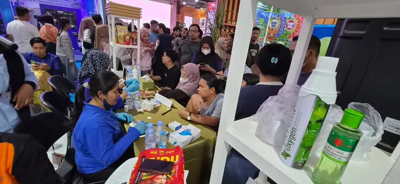 Cek Kesehatan Gratis Jadi Magnet Pekan Raya Kutim Expo