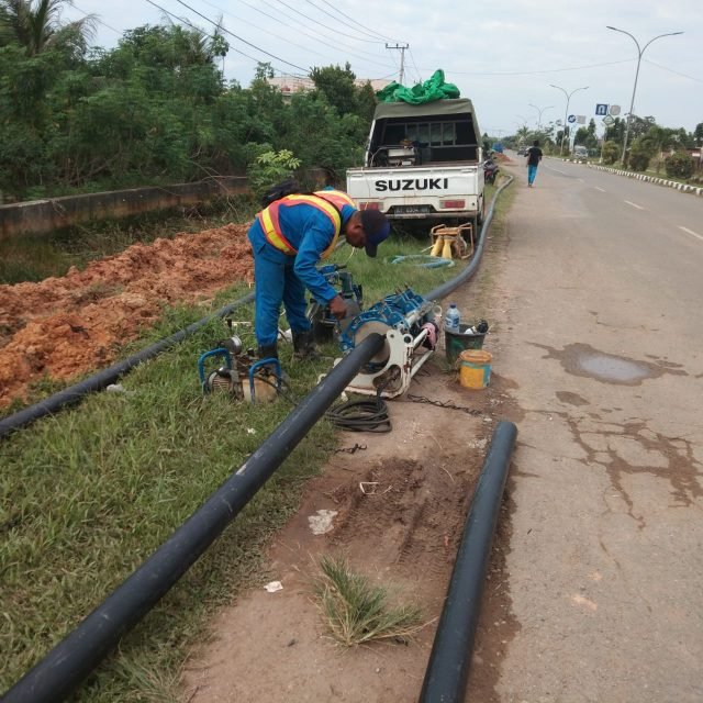 Penyampungan Pipa Tersier PDAM Kutim Capai 75 Persen- Khusus Wilayah Sangatta Utara (3)