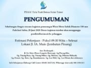 Besok, PDAM Kutim Pasang Water Mater Induk – Distribusi Air di Beberapa Wilayah Bakal Terkendala