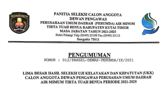 calon-anggota-dewan-pengawas-pdam-kutai-timur