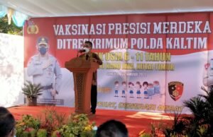 Polda Kaltim Geber Vaksinasi COVID-19 Presisi Merdeka di Sangatta – Siapkan 1000 Vaksin Untuk Anak Usia 6 Sampai 11 Tahun