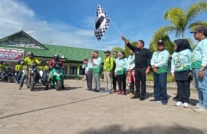 Promosikan Potenai Kutim, Wabup Lepas 100 Peserta Touring Game Bikers Camp