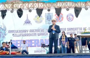 Ikut Rayakan HUT Aremania Sangatta – Bupati Kutim Harap Komunitas Dukung Pembangunan