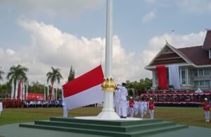 Paskibraka Kutim Sukses Jalankan Peran Kibarkan Merah Putih