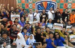 Auto 2000 Juara 1 Turnamen Tenis Meja Bupati Kutim Cup 2023