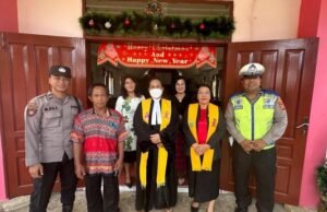 Lancarkan Lalu Lintas, Personel Satlantas Polres Kutim Patroli Nataru