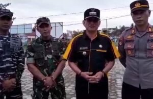 Petugas Gabungan Sangkulirang Disiagakan – Jaga Misa Malam Natal di Gereja Kecamatan