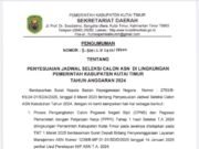 Jadwal Seleksi ASN Kutim 2024 Disesuaikan, Ini Perubahannya