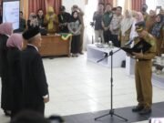 Peningkatan Pelayanan, Tiga Pj Kades Pemekaran Sangatta Utara Dikukuhkan