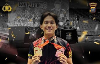 Bripda Gabriel Simorangkir, dari Polres Kutim Ukir Prestasi di Kapolri Cup VI Taekwondo 2025