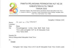 Ayo Ikuti Lomba Cipta Motif Batik, Gali Potensi Ekraf di HUT ke-26 Kutim