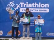 Triathlon Kutim Bidik 3 Emas di Porprov VIII Kaltim di Paser
