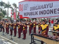 Korsik YPPSB Memukau Iringi Upacara HUT ke-81 RI, Matangkan Persiapan Kejuaraan Internasional