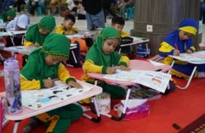 Lomba Mewarnai Dispusip Kutim Jadi Ruang Anak Berkreasi